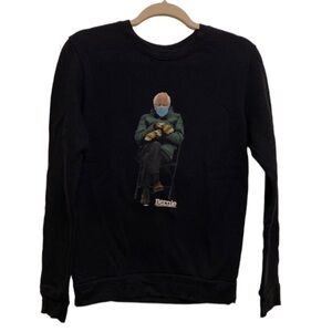 ROYAL Apparel cotton blend black Bernie sweatshirt. Size S